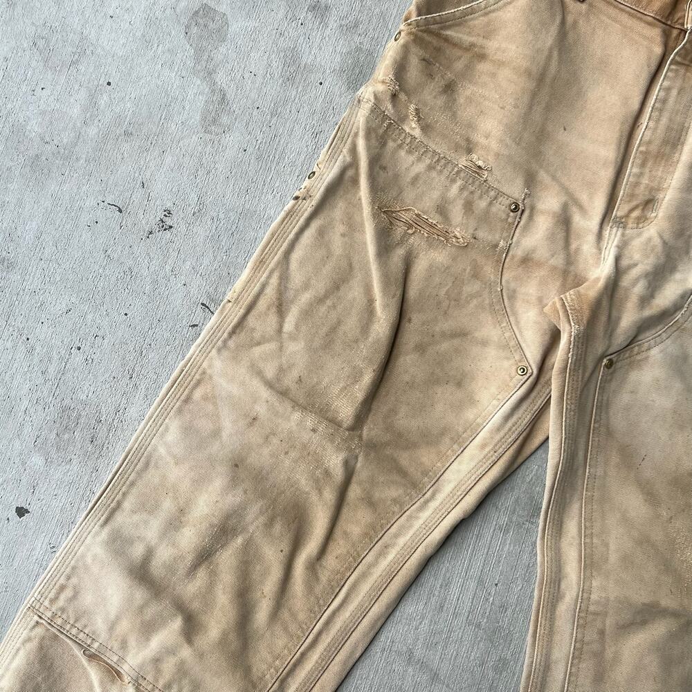 Carhartt brown double knee work wear carpenter pants - Picture 7 of 13
